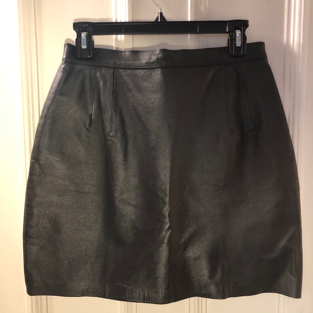 Leather Mini Skirt